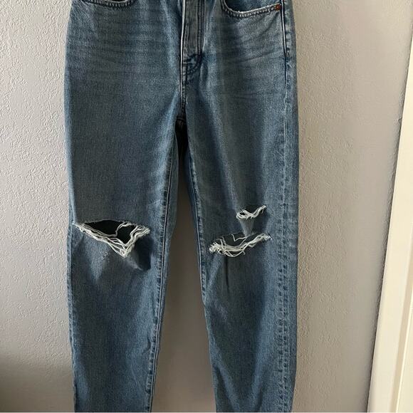 Madewell The Dadjean in Dustin Wash: Destroyed Edition - Picture 3 of 9